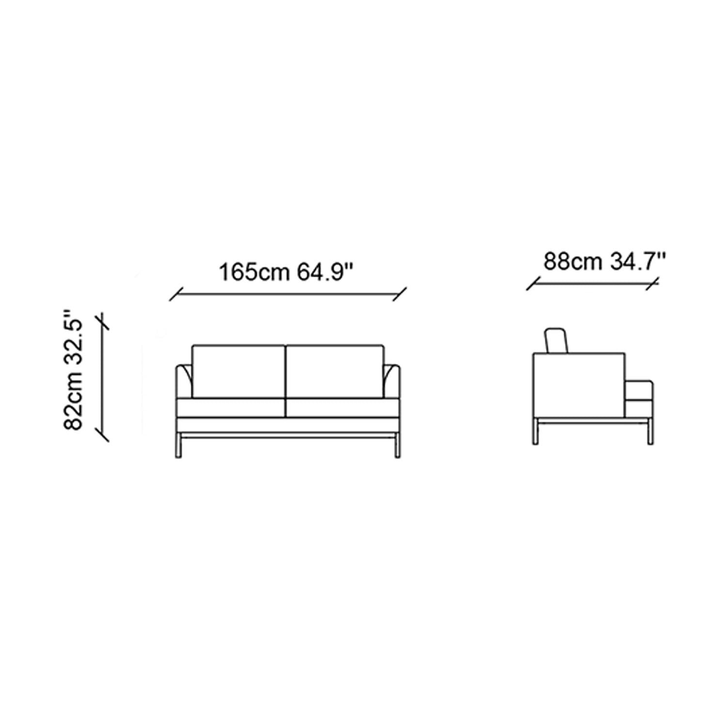 Canapé 2 places Pearl - Cream