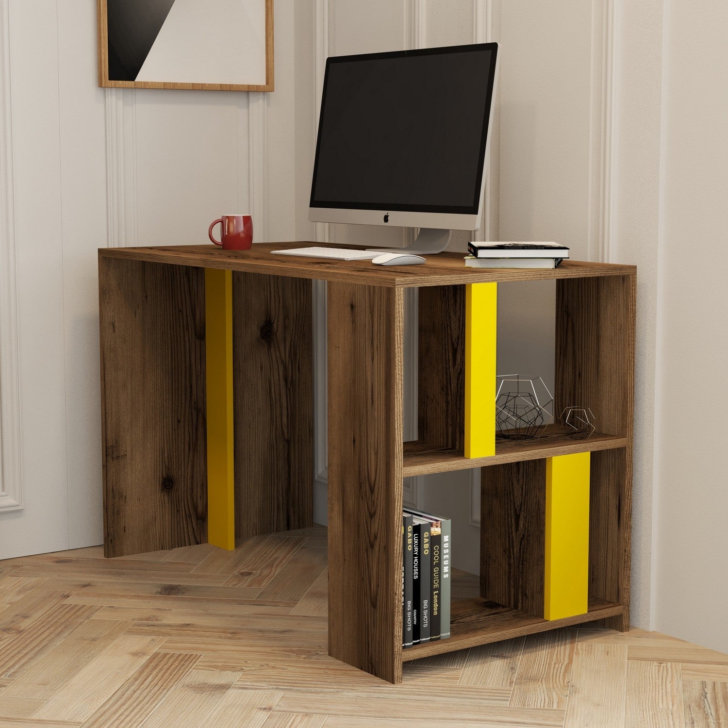 Bureau d'étude Lima - Walnut, Yellow