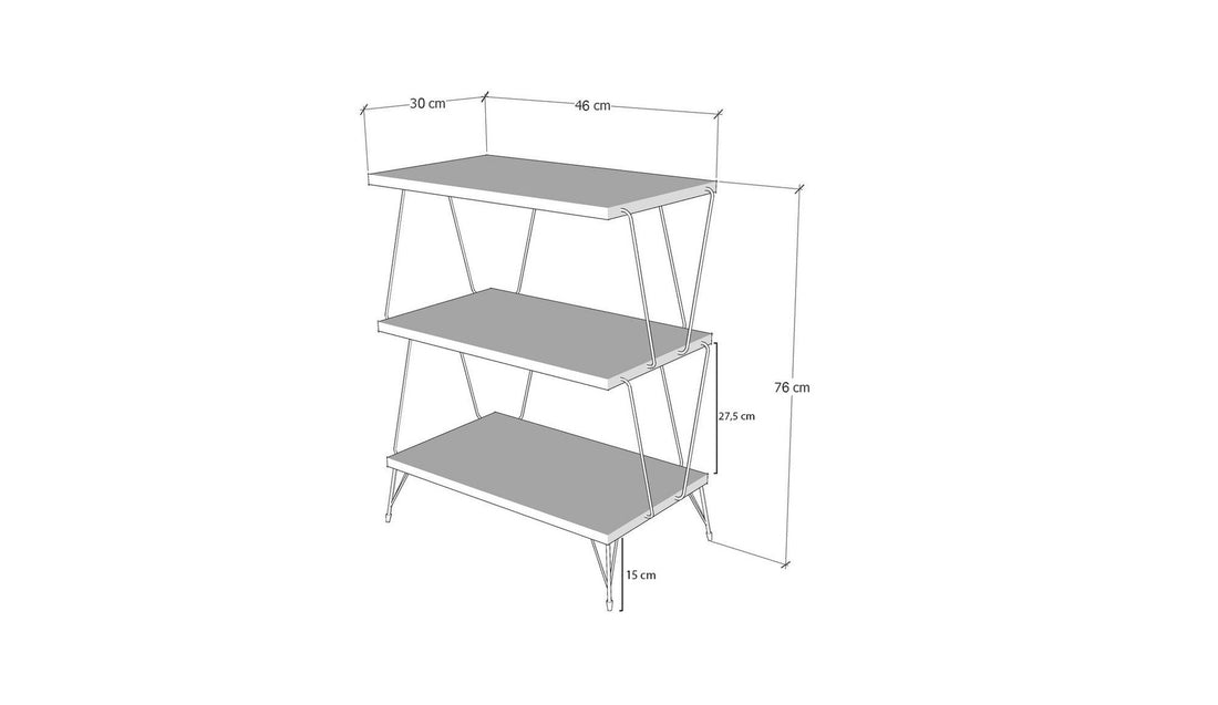 Table d'appoint Lazandos - Anthracite