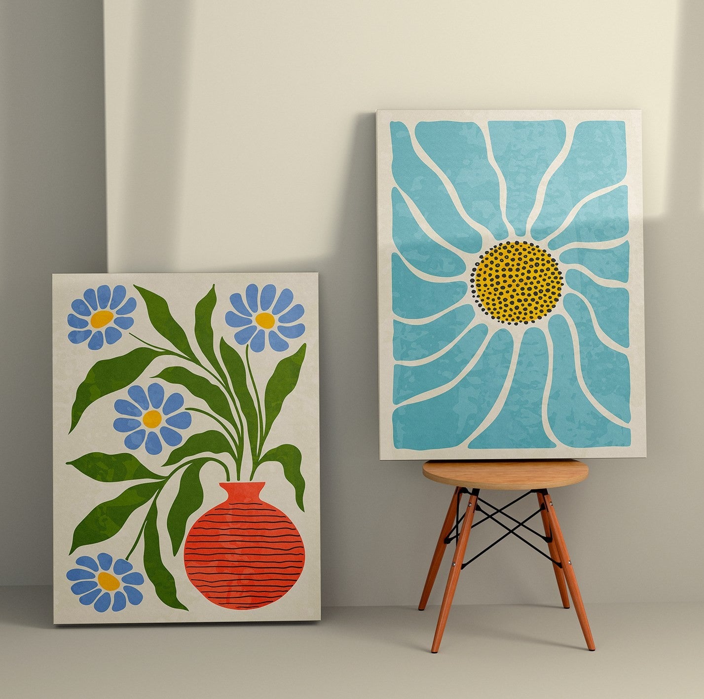 Peinture décorative en toile (2 pièces) 2KNV4390 - 70 x 100