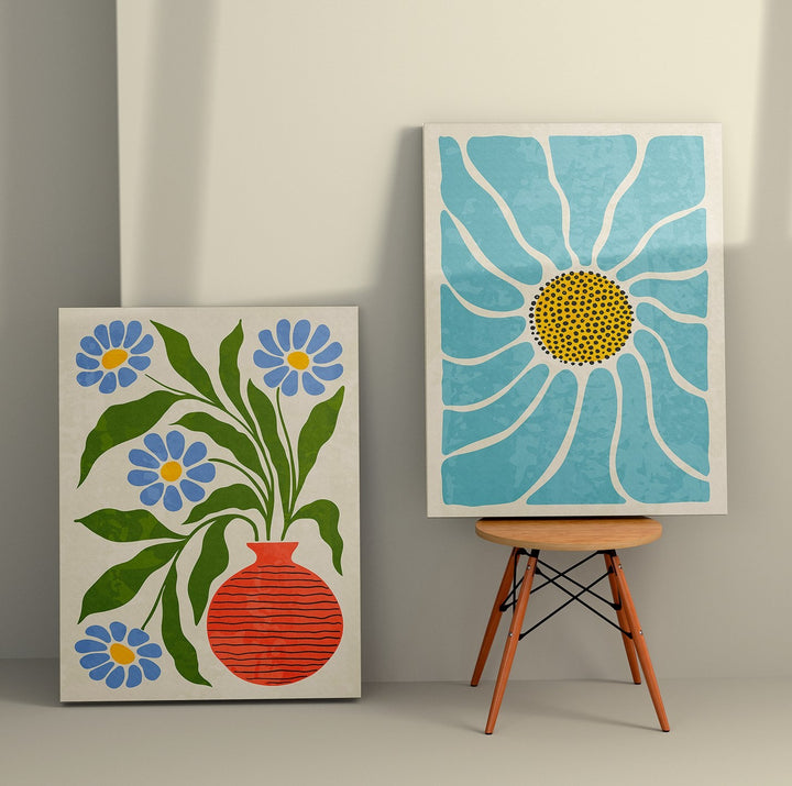 Peinture décorative en toile (2 pièces) 2KNV4390 - 70 x 100