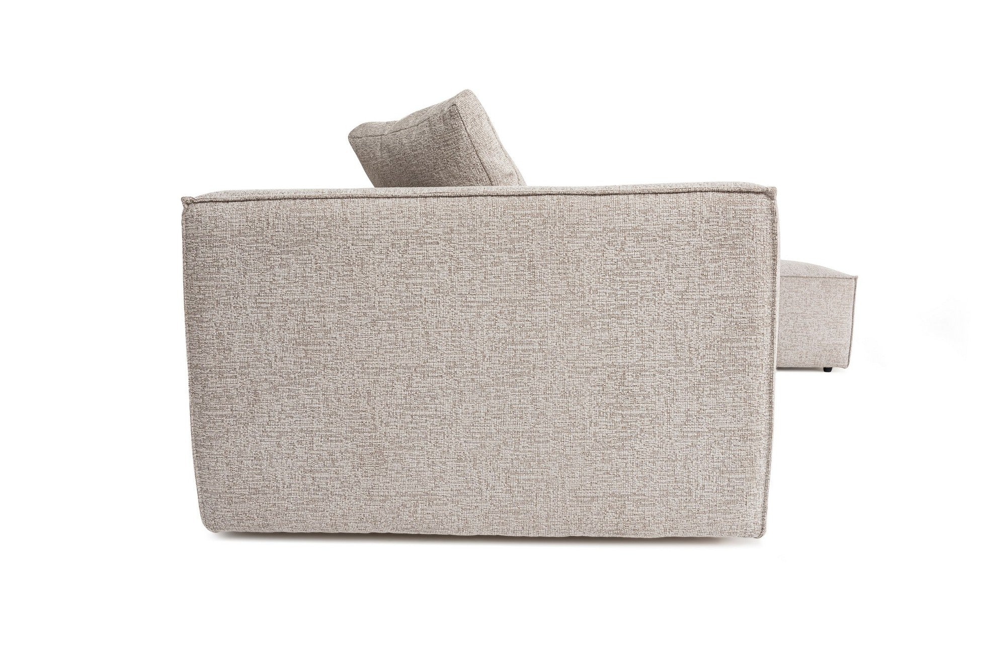 Canapé d'angle à droite avec 2 coussins Siges Lin Moka