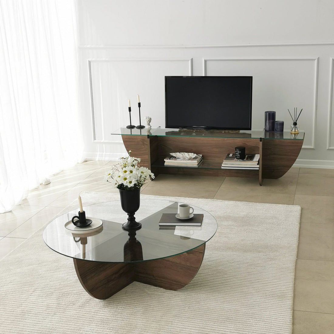 Meuble TV Lily TV - Walnut