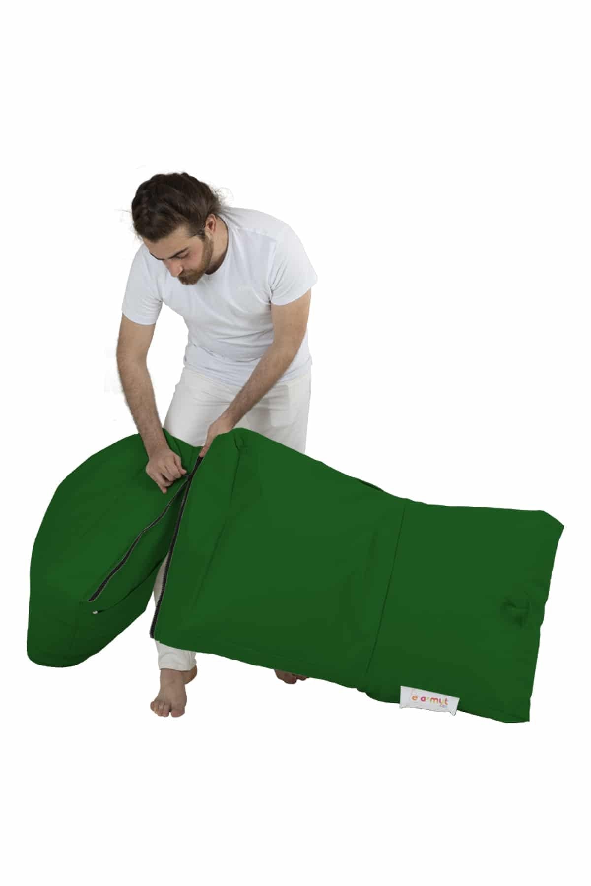 Siesta Pouf convertible / coussin de sol Vert