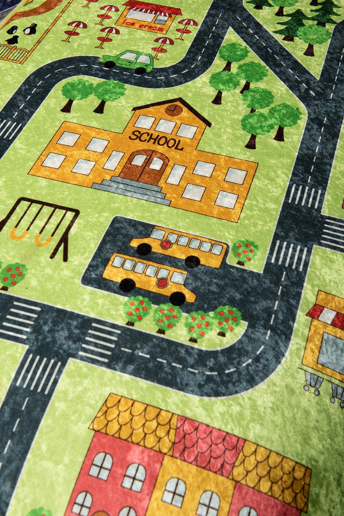 Tapis (100 x 160) Small Town - Green