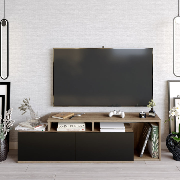 Meuble TV Nexera - Walnut, Black
