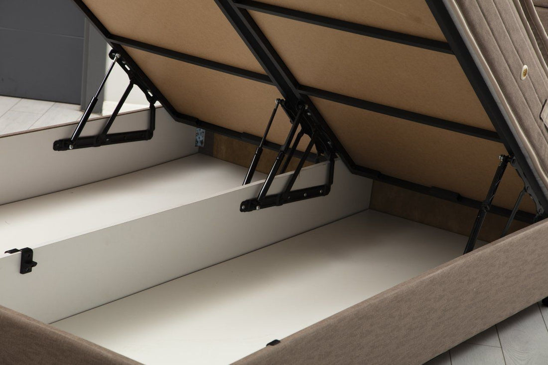 Base de lit double et tête de lit Orina 160 x 200 - Brown