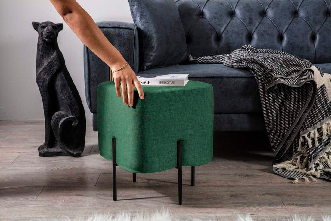 Mono Pouf Vert Sapin