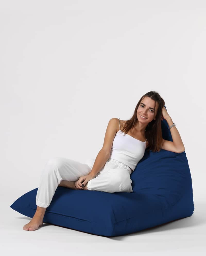 Pouf / coussin de sol triangle Gilka 90x145cm Tissu Piramit