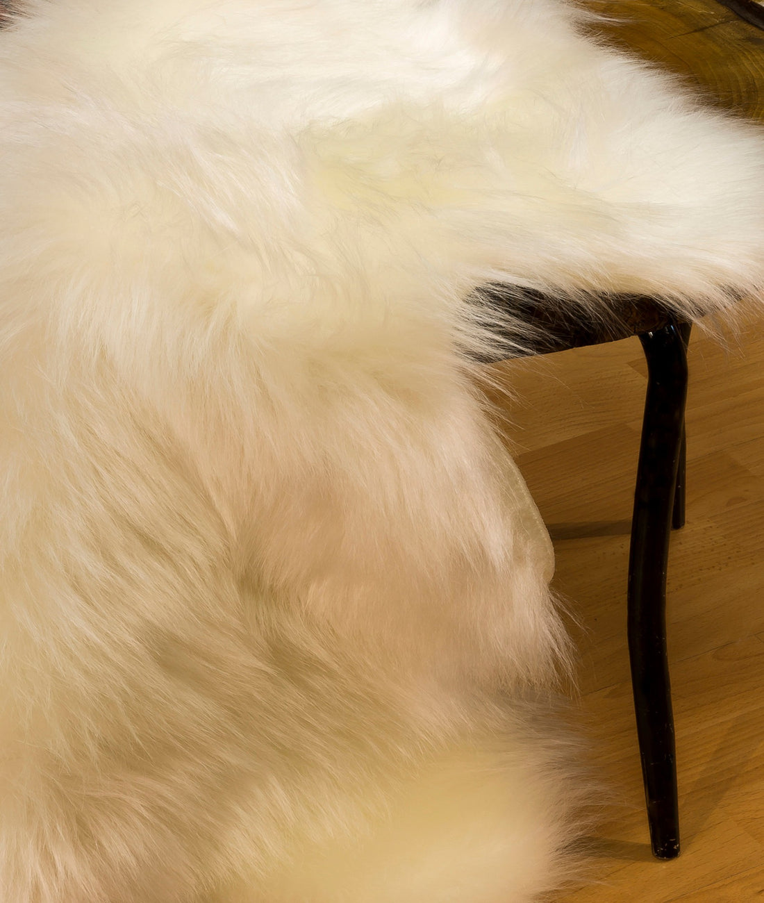 Tapis de salle (100 x 150) peau de mouton - White