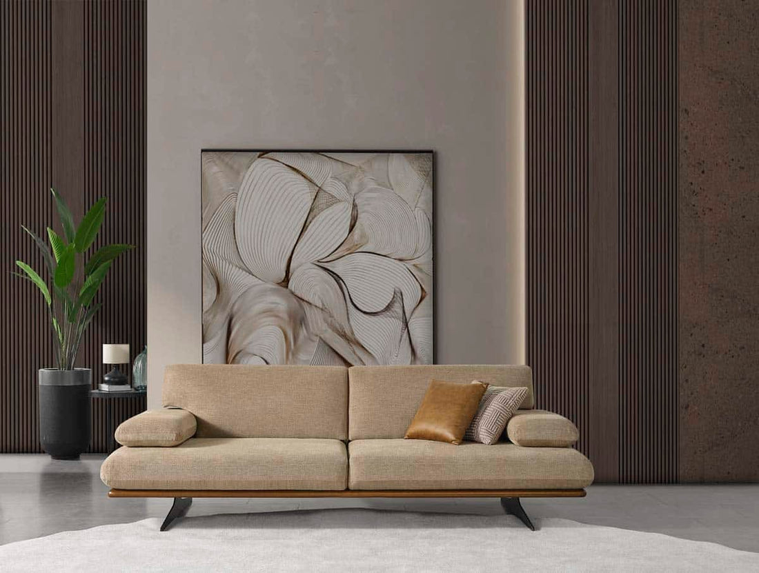 Milano Canapé Crème 3 Places