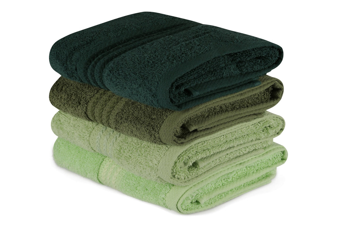 Ensemble de serviettes à main (4 pièces) Rainbow - Green
