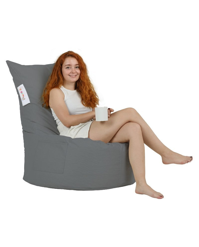 Pouf de jardin Balina - Dark Grey