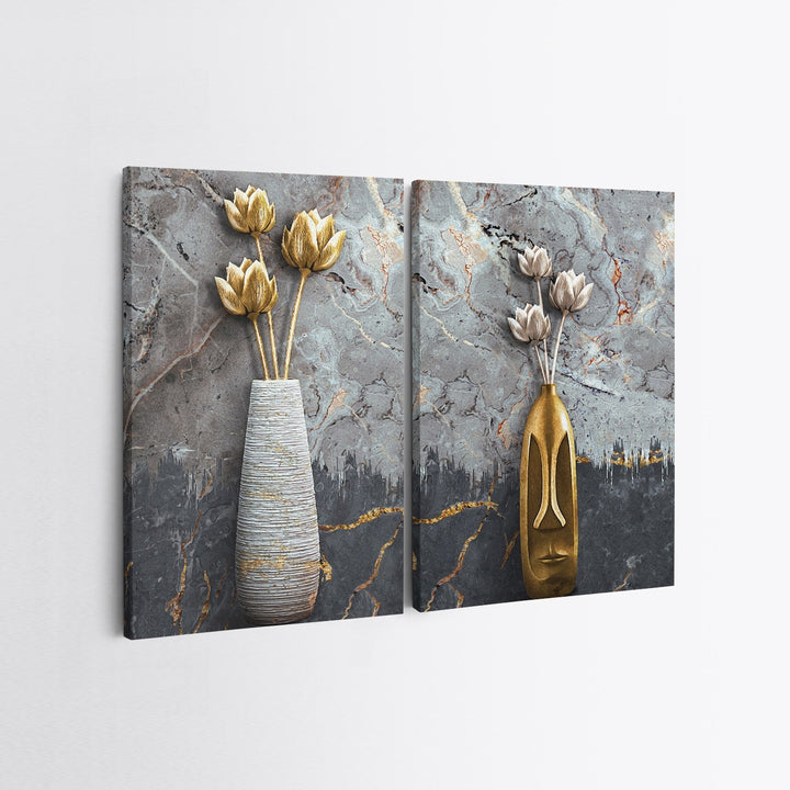 Peinture décorative en toile (2 pièces) 2KNV4305 - 50 x 70