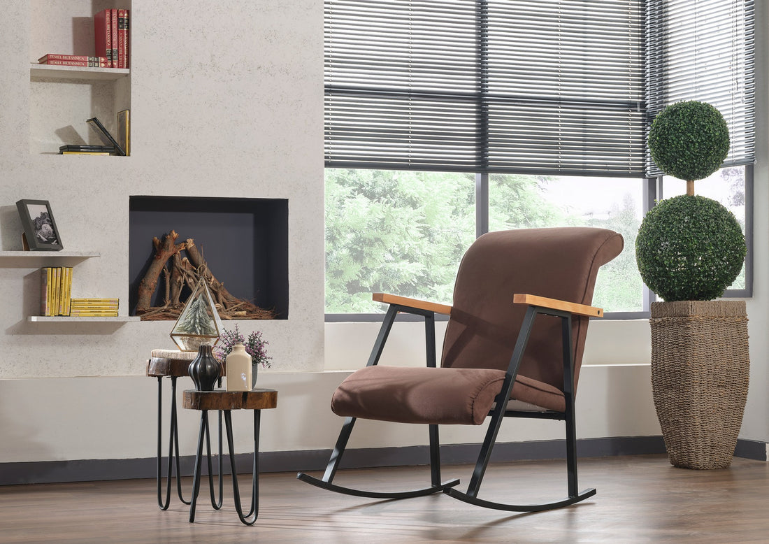 Fauteuil à bascule Yoka - Brown