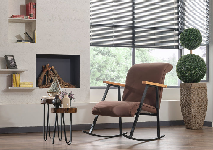 Fauteuil à bascule Yoka - Brown
