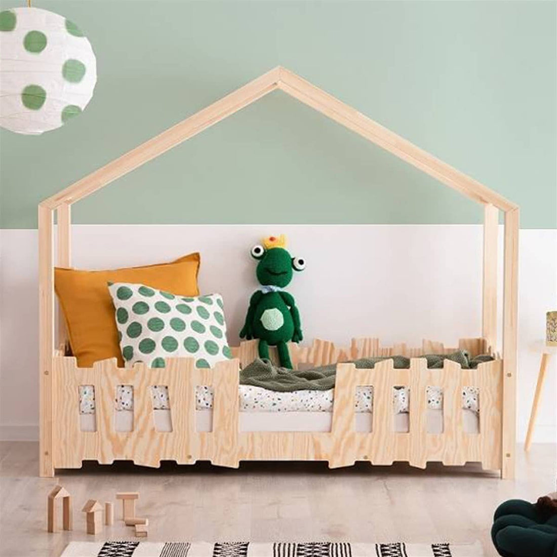 Lit cabane enfant Triangle  ,bois 90x190cm