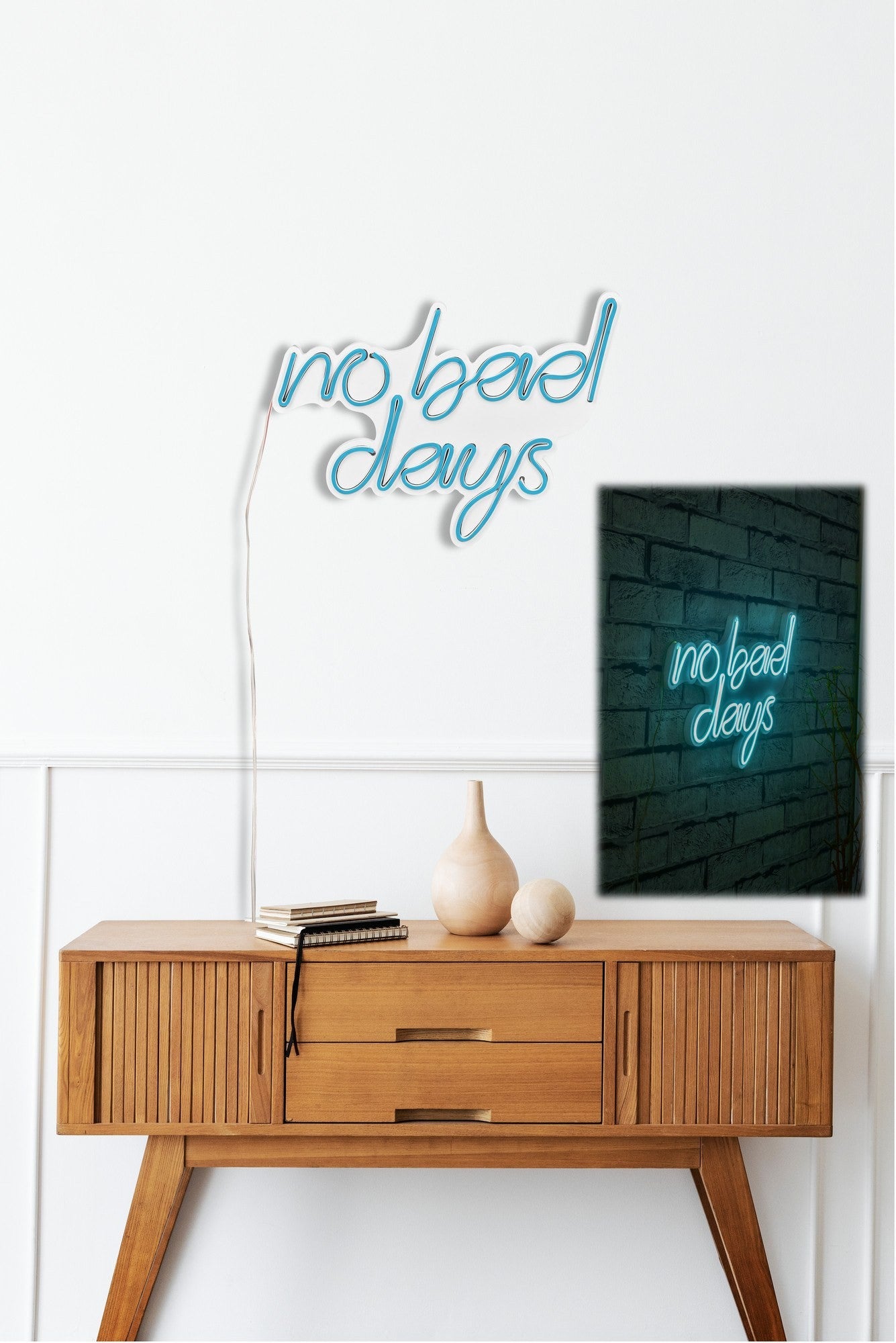 Éclairage LED en plastique décoratif No Bad Days - Blue