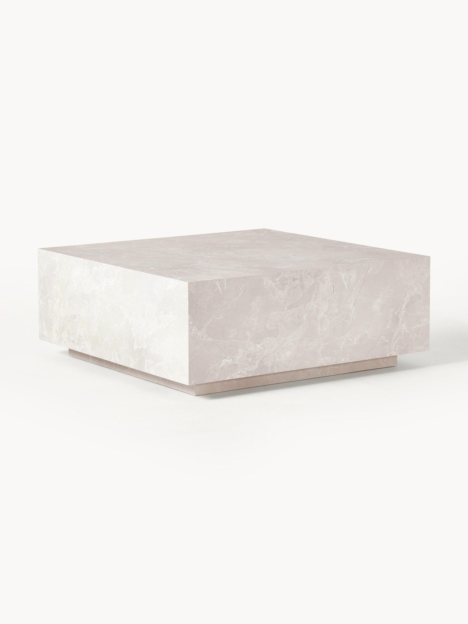 Table basse aspect marbre Thea 90x90