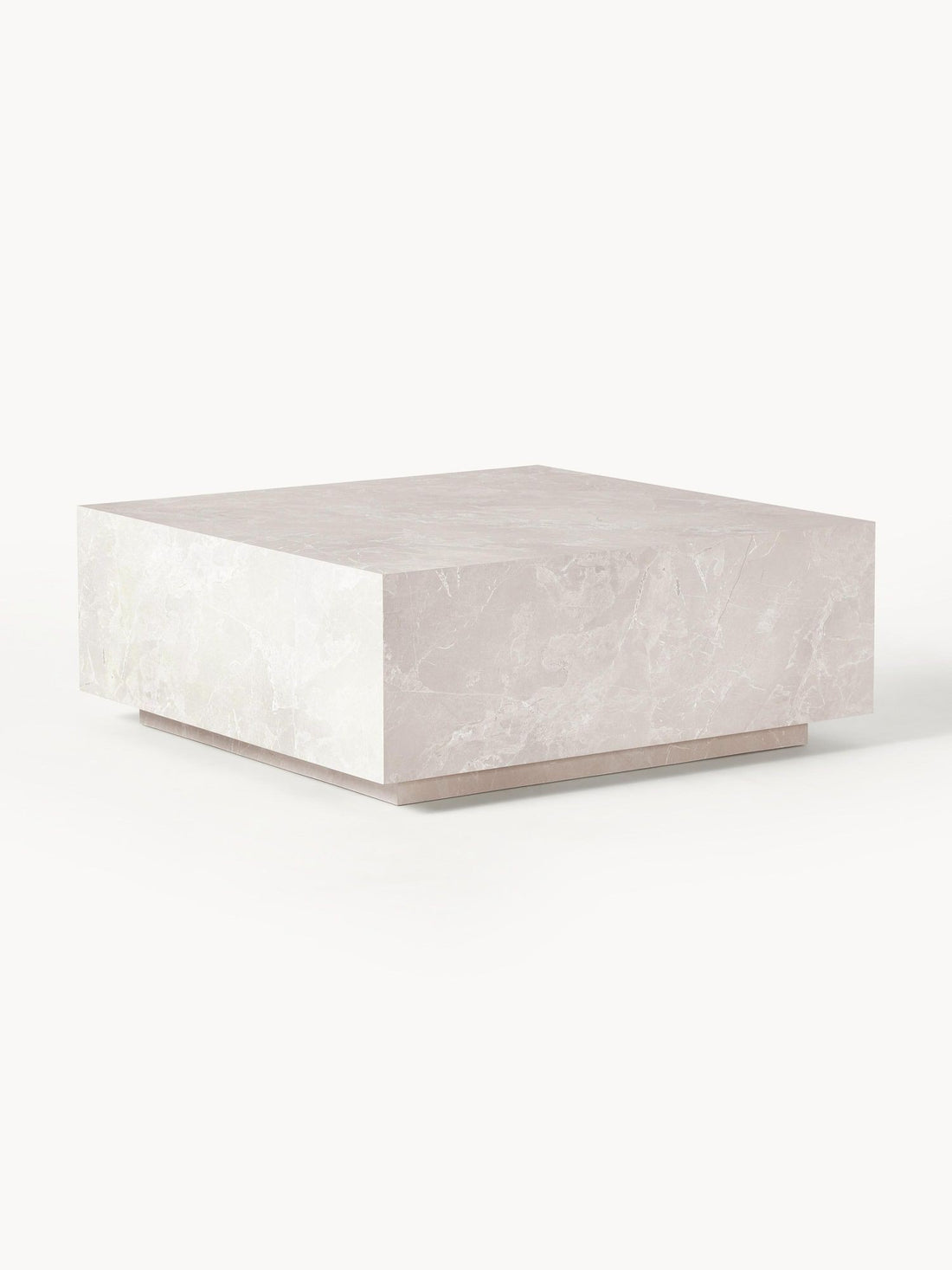 Table basse aspect marbre Thea 90x90