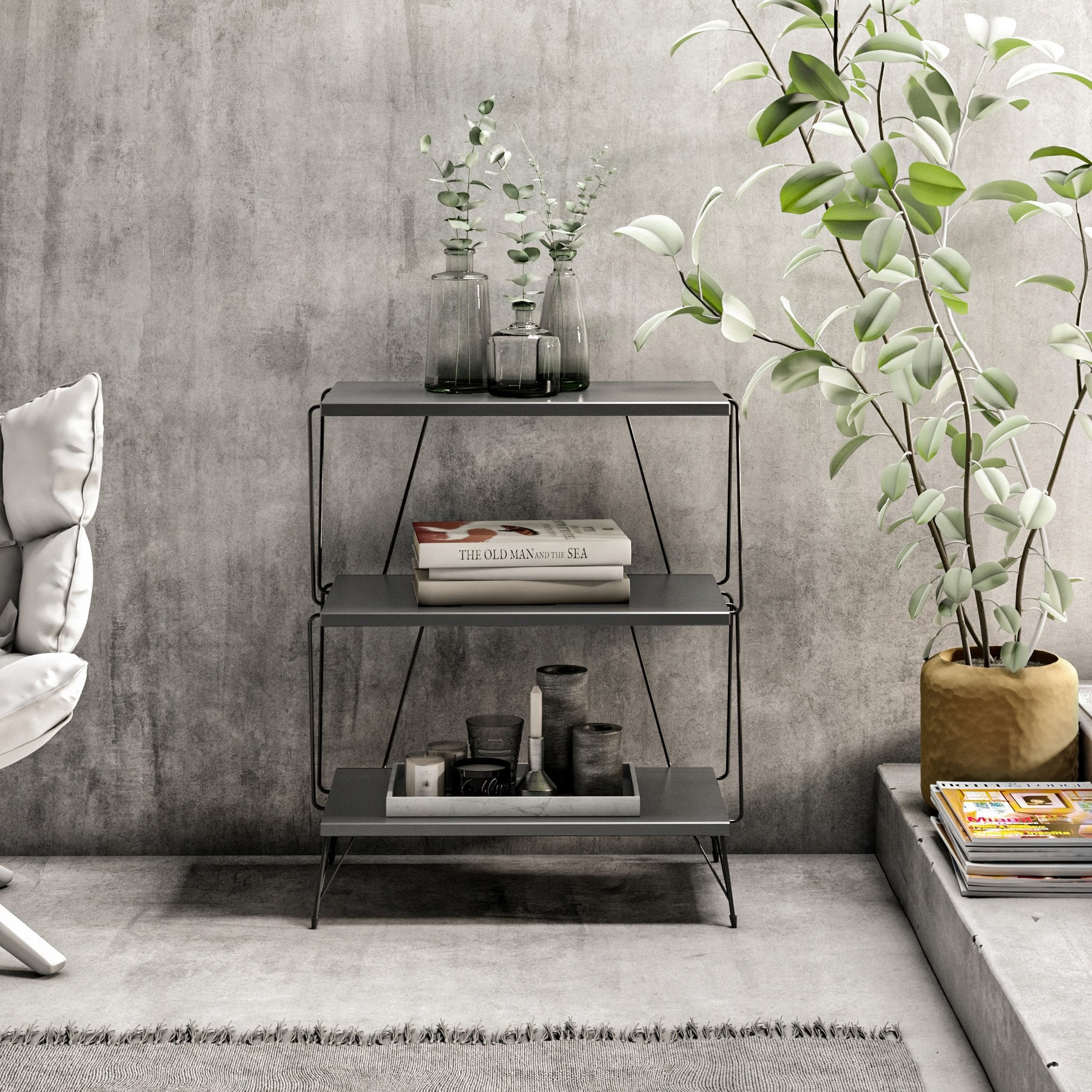 Table d'appoint Lazandos - Anthracite