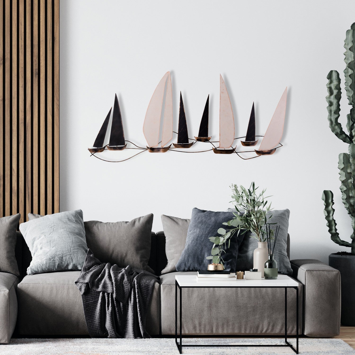 Accessoire mural en métal décoratif Ocean