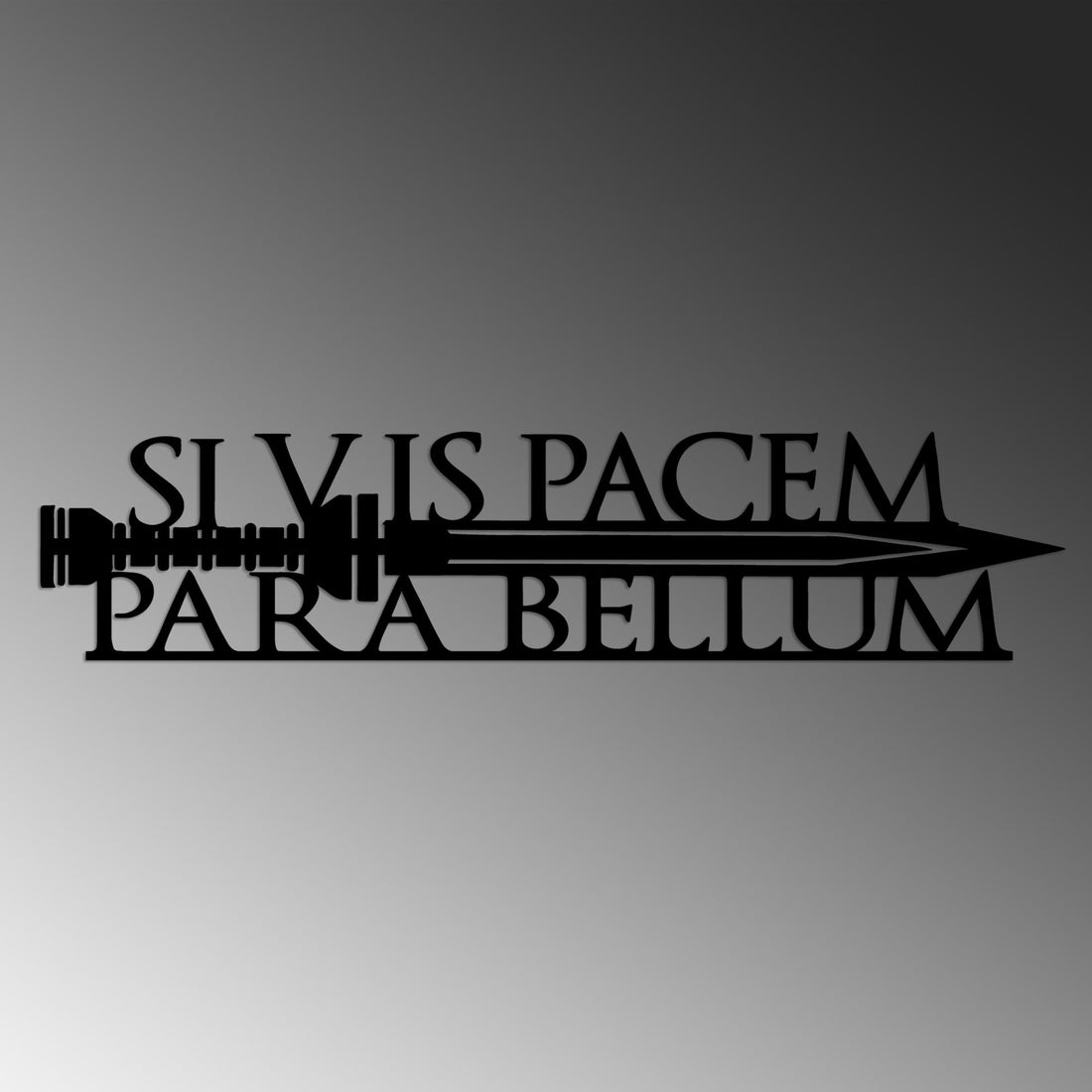 Accessoire mural en métal décoratif Si Vis Pacem 2