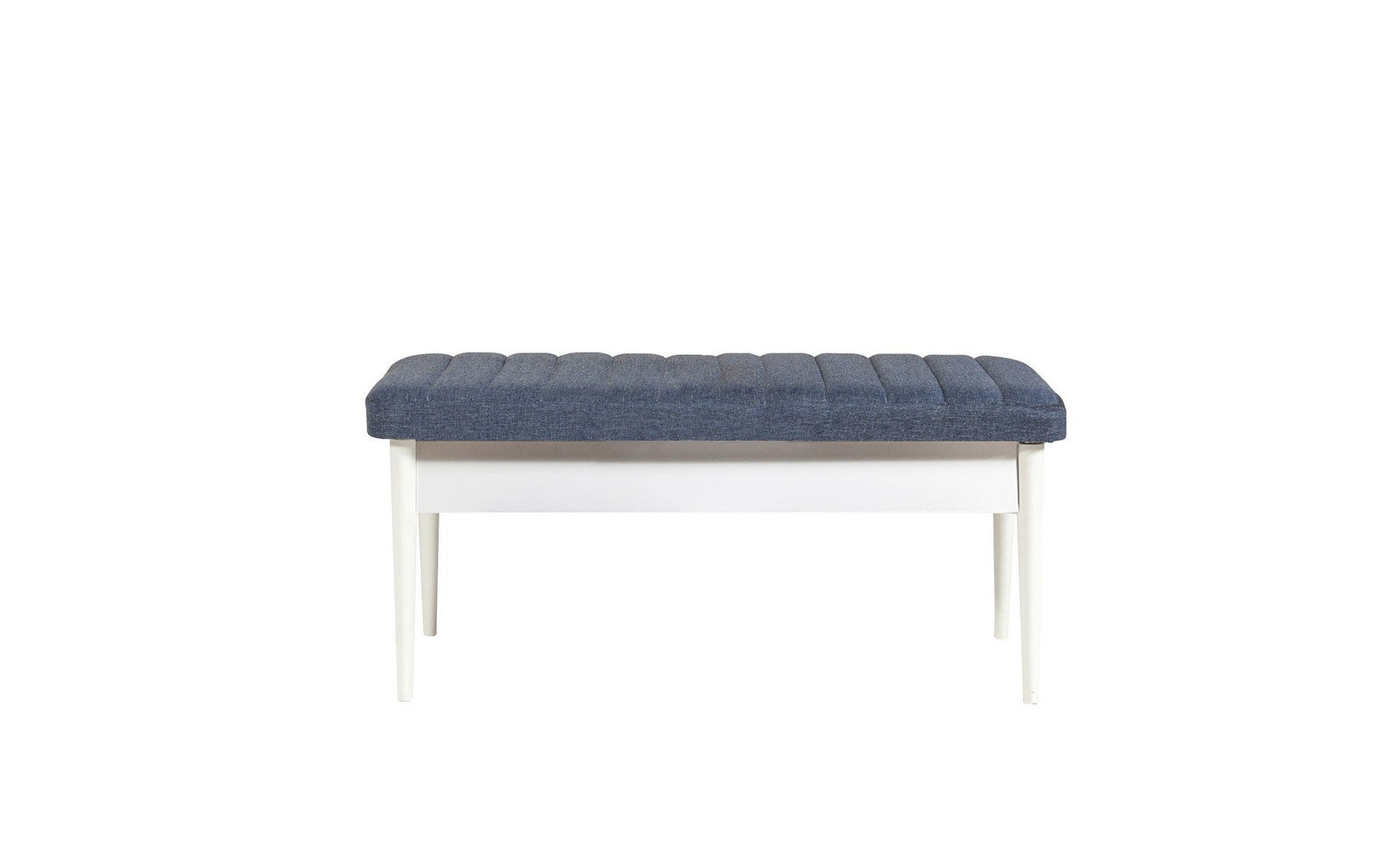 Table à manger extensible et jeu de chaises (5 pièces) Vina White Dark Blue