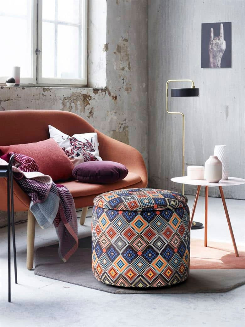 Pouf Coffre avec Espace De Rangement Mistik