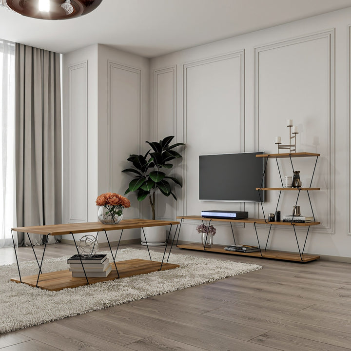 Ensemble de meubles de salon Basak - Pine