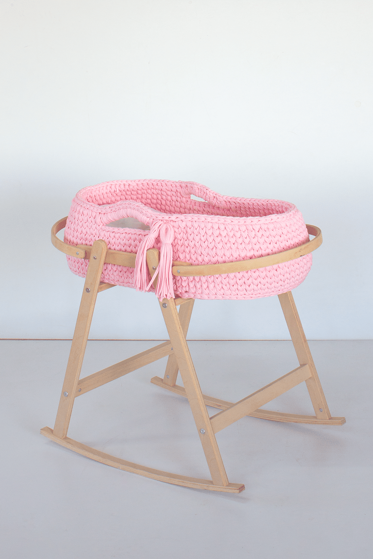 Couffin Bébé Avec Support Bois & Matelas