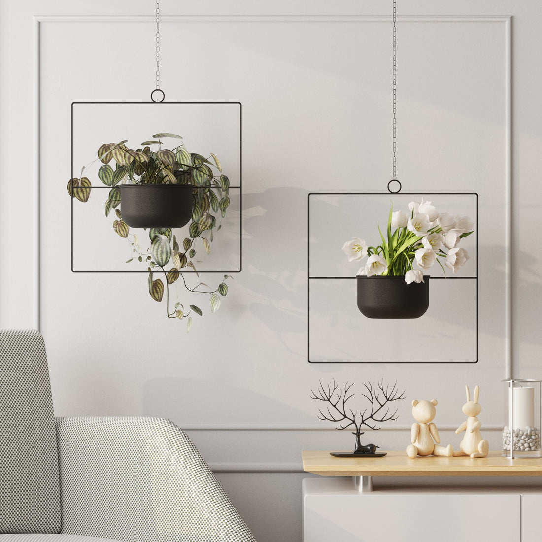 Pot décoratif Pandantif - Black