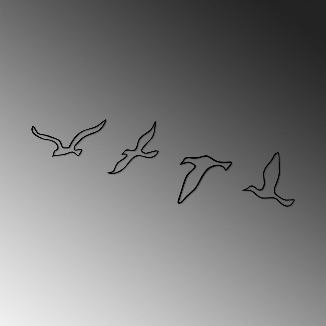 Accessoire mural en métal décoratif Birds - 486