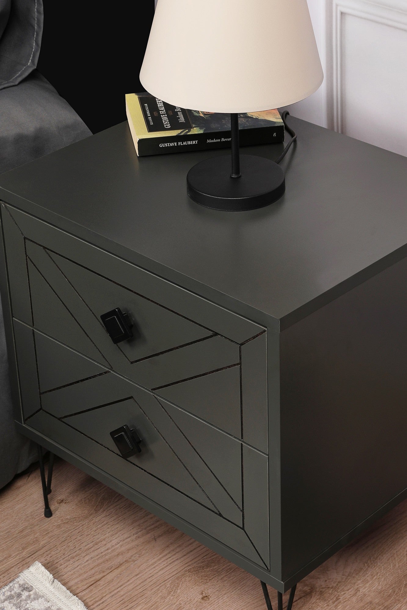 Table de chevet Luna - Anthracite