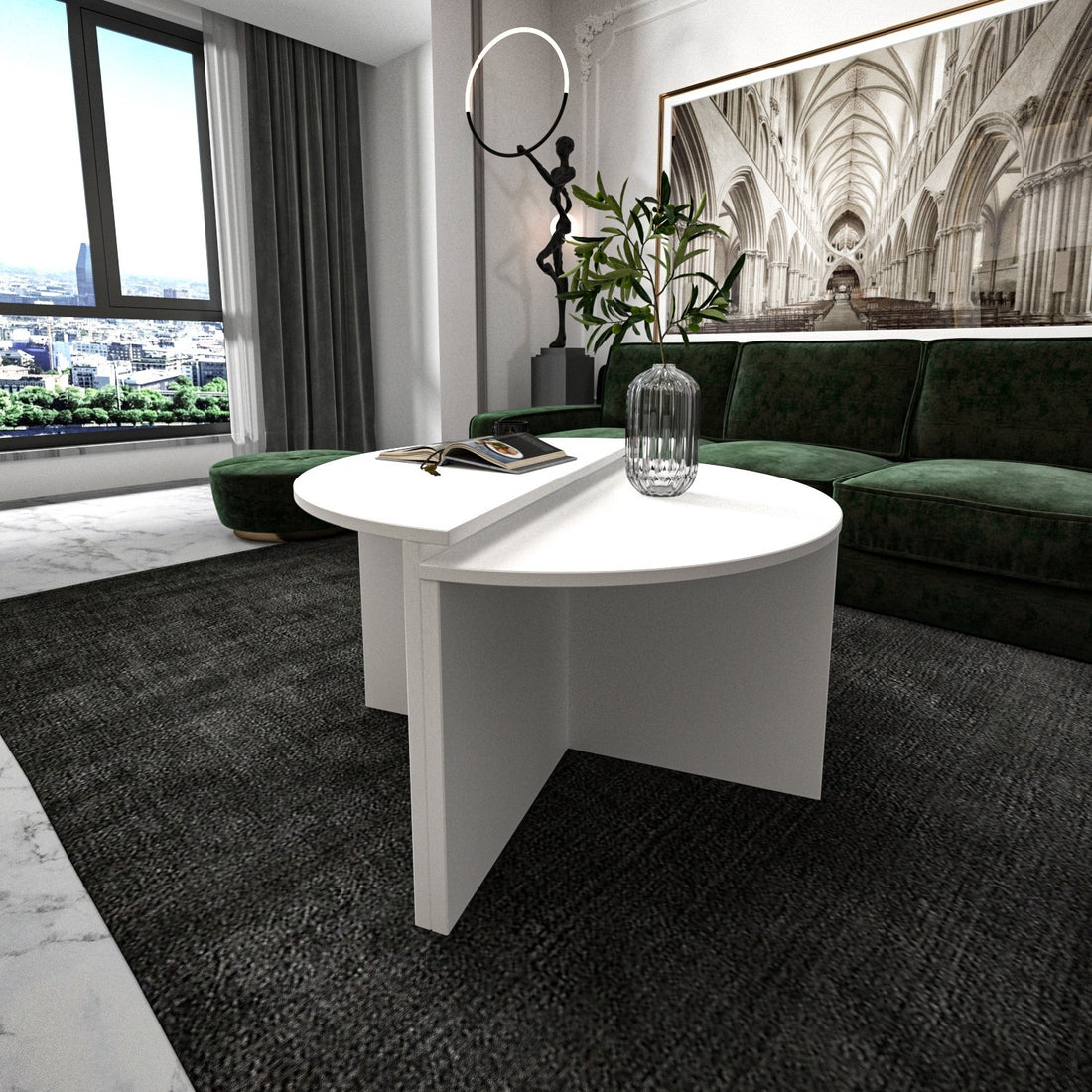 Table basse Dolunay - White