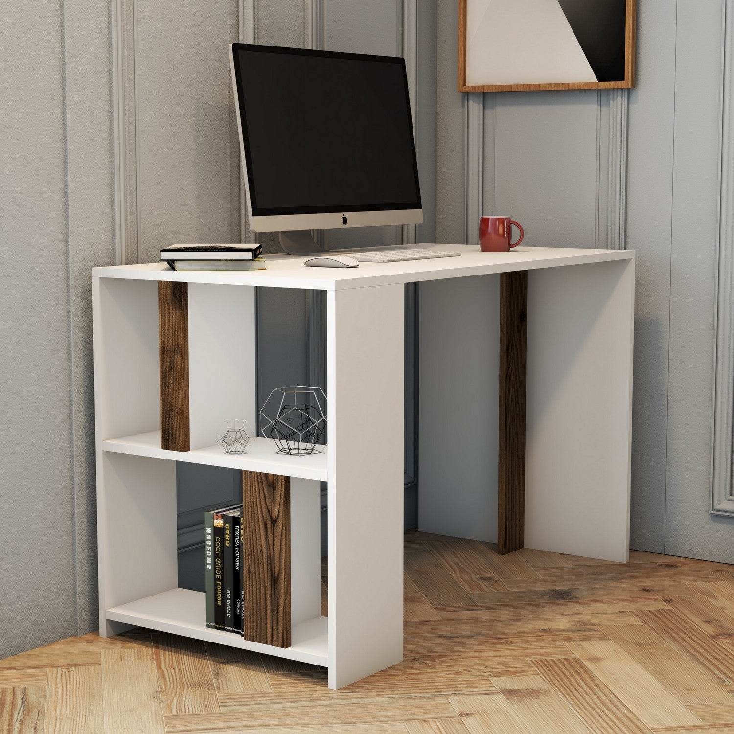 Bureau d'étude Lima - White, Walnut