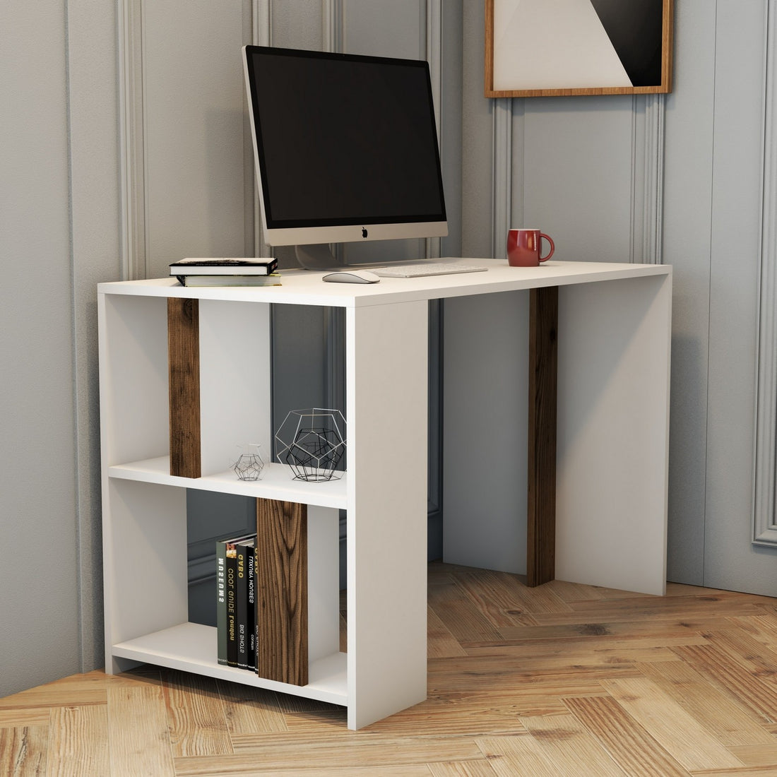Bureau d'étude Lima - White, Walnut