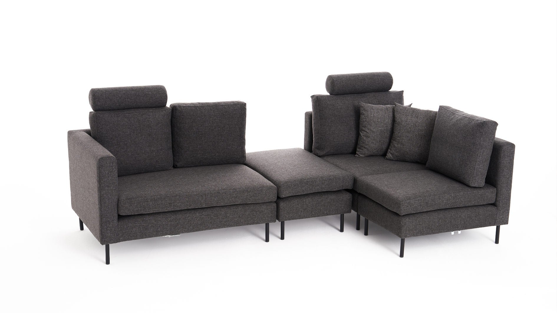 Canapé d'angle Mino - Anthracite