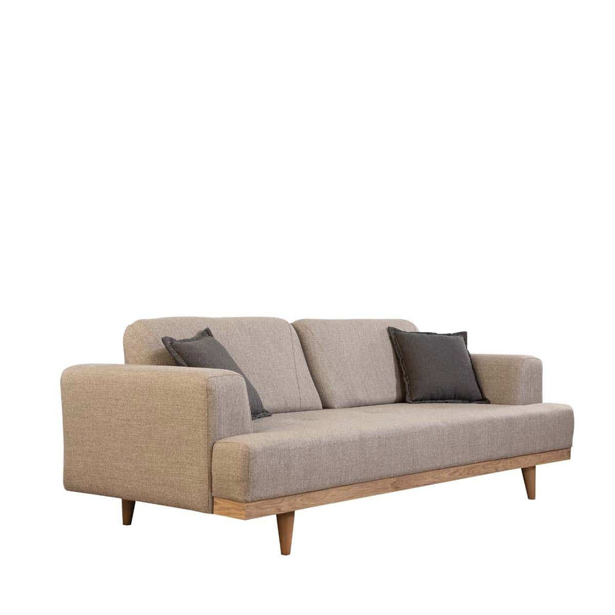 Valencia Canapé 3 Places Marron Clair