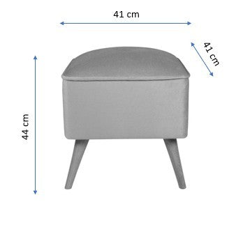 Pouf New Bern - Red