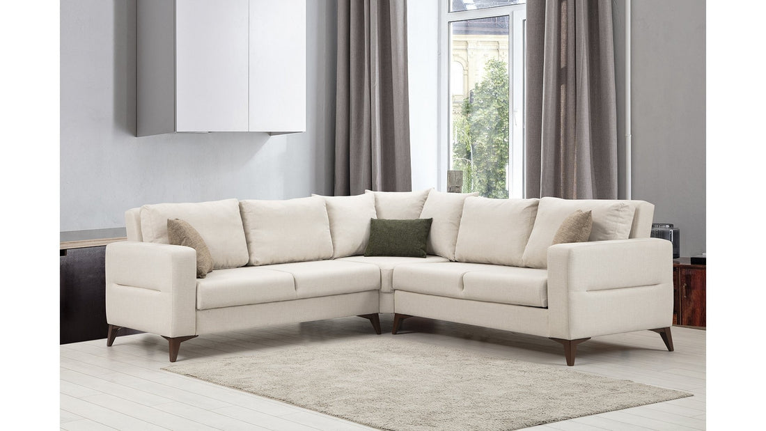 Canapé d'angle Kristal Rest 2+Corner+2 - Beige