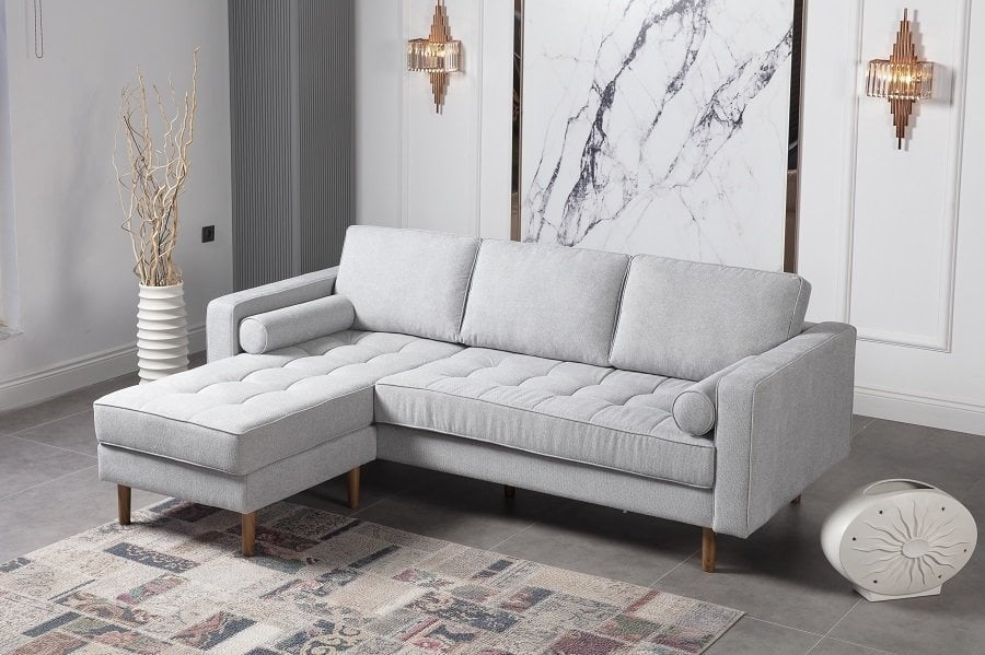 Canapé d’angle réversible 4/5 places en Lin