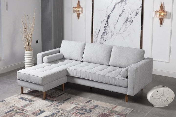 Canapé d’angle réversible 4/5 places en Lin