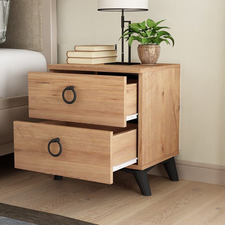 La table de nuit Artes - Atlantic Pine, Wihte