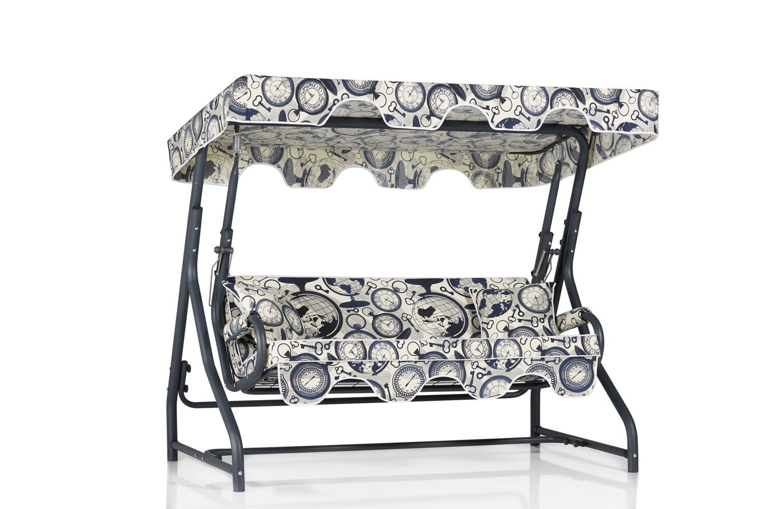 Chaise swing triple jardin Olea 5 - Multicolor