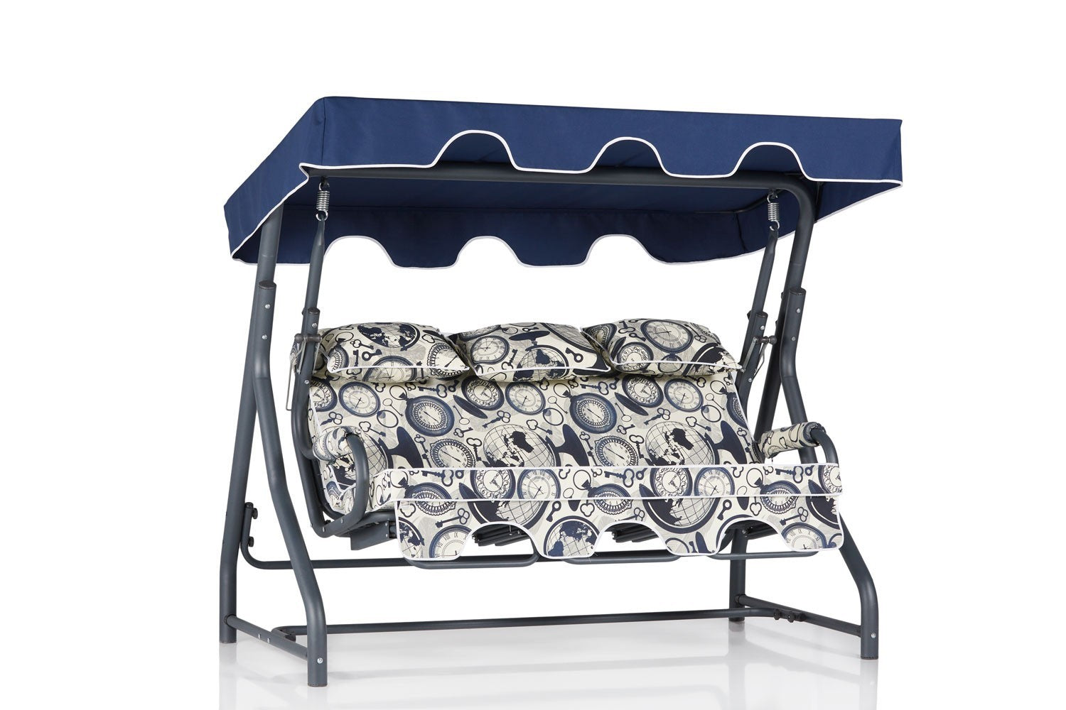 Chaise swing triple jardin Salvia 2 - Multicolor