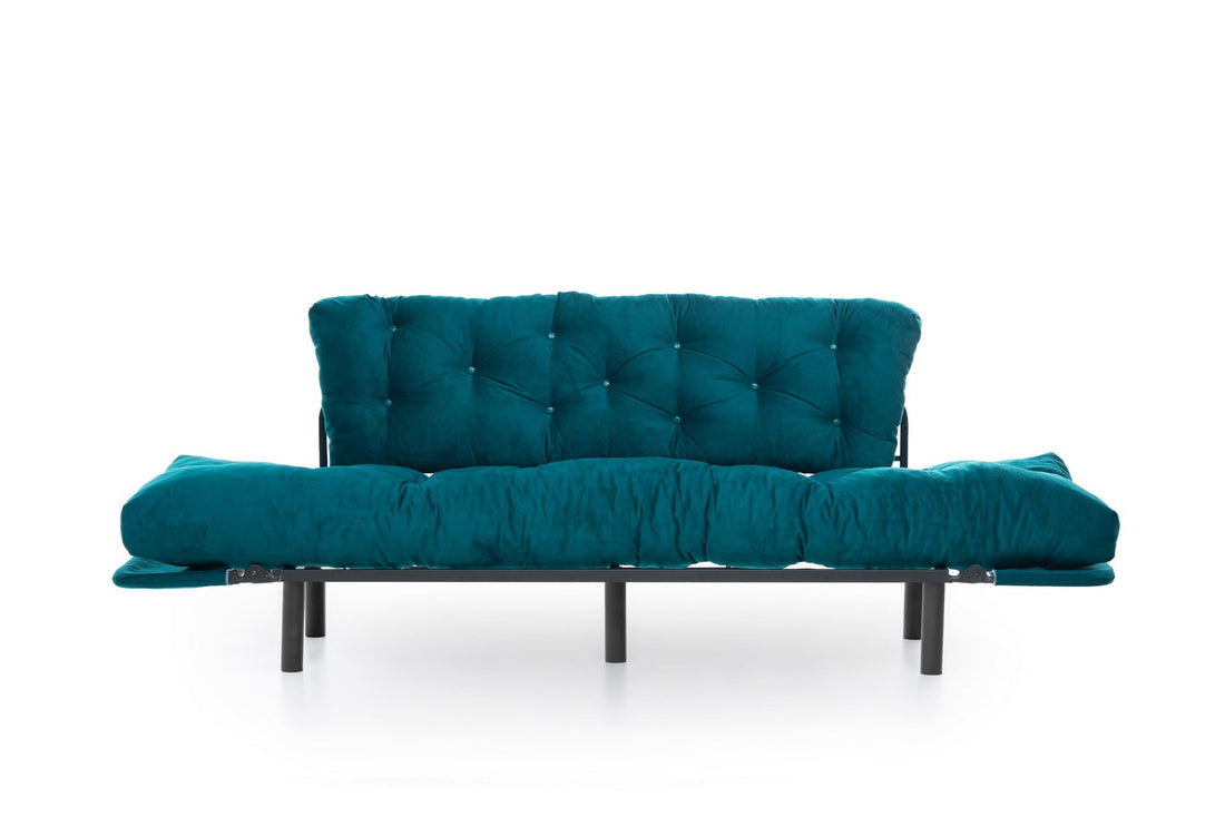 Canapé-lit 3 places Nitta Triple - Petrol Green