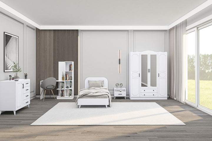 Ensemble de chambres jeunes Mihra 207 - White