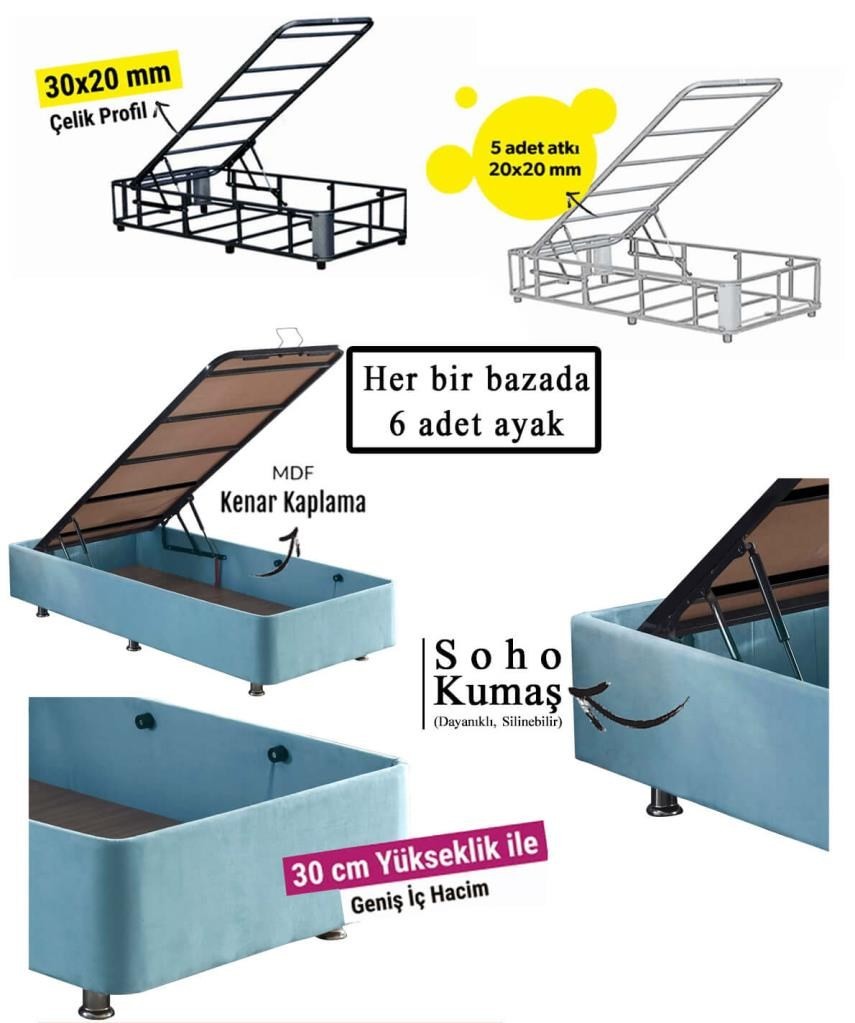 Base de lit unique Cozy Single - 90x190