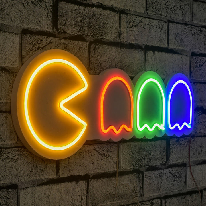 Éclairage LED en plastique décoratif Pacman - Multicolor